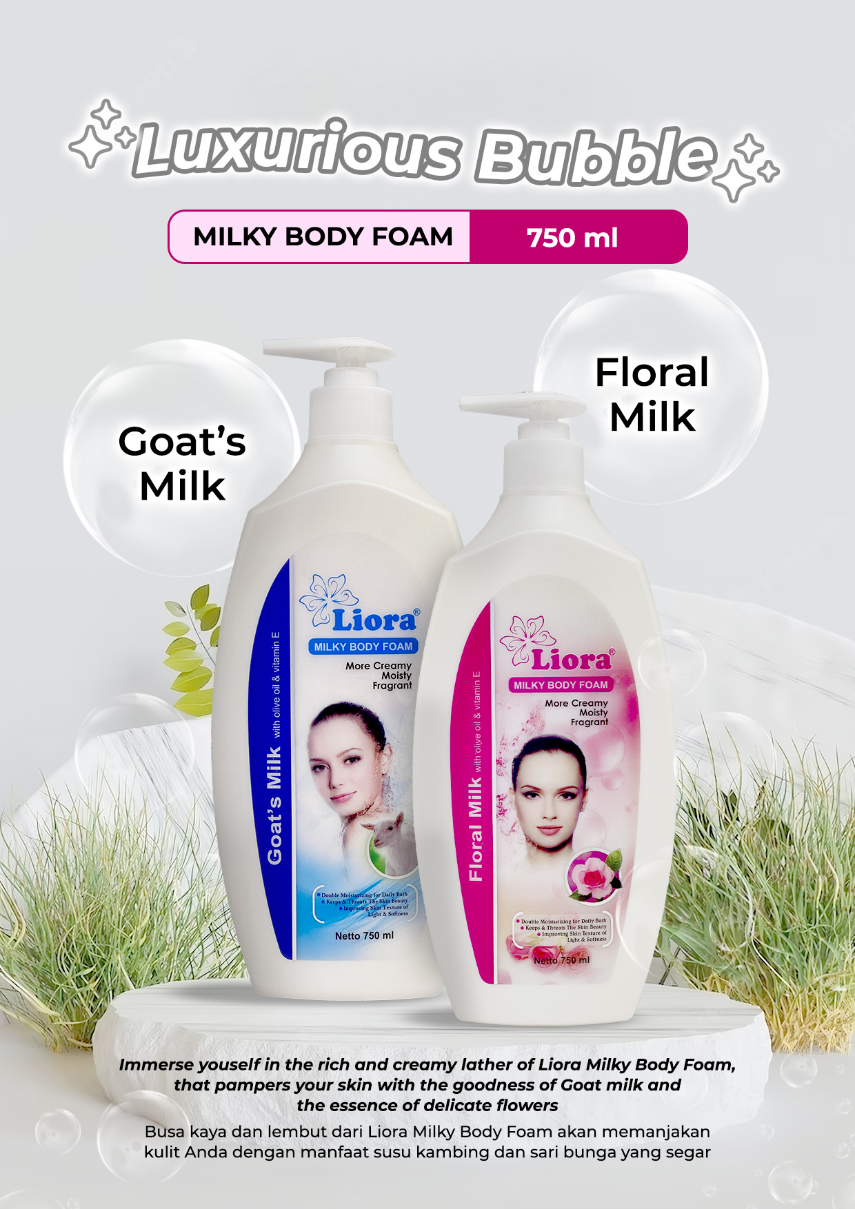 Liora Milky Body Foam 750 ml